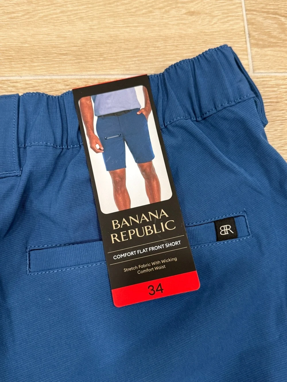 Banana Republic Men's Midnight Blue Flat-Front Shorts